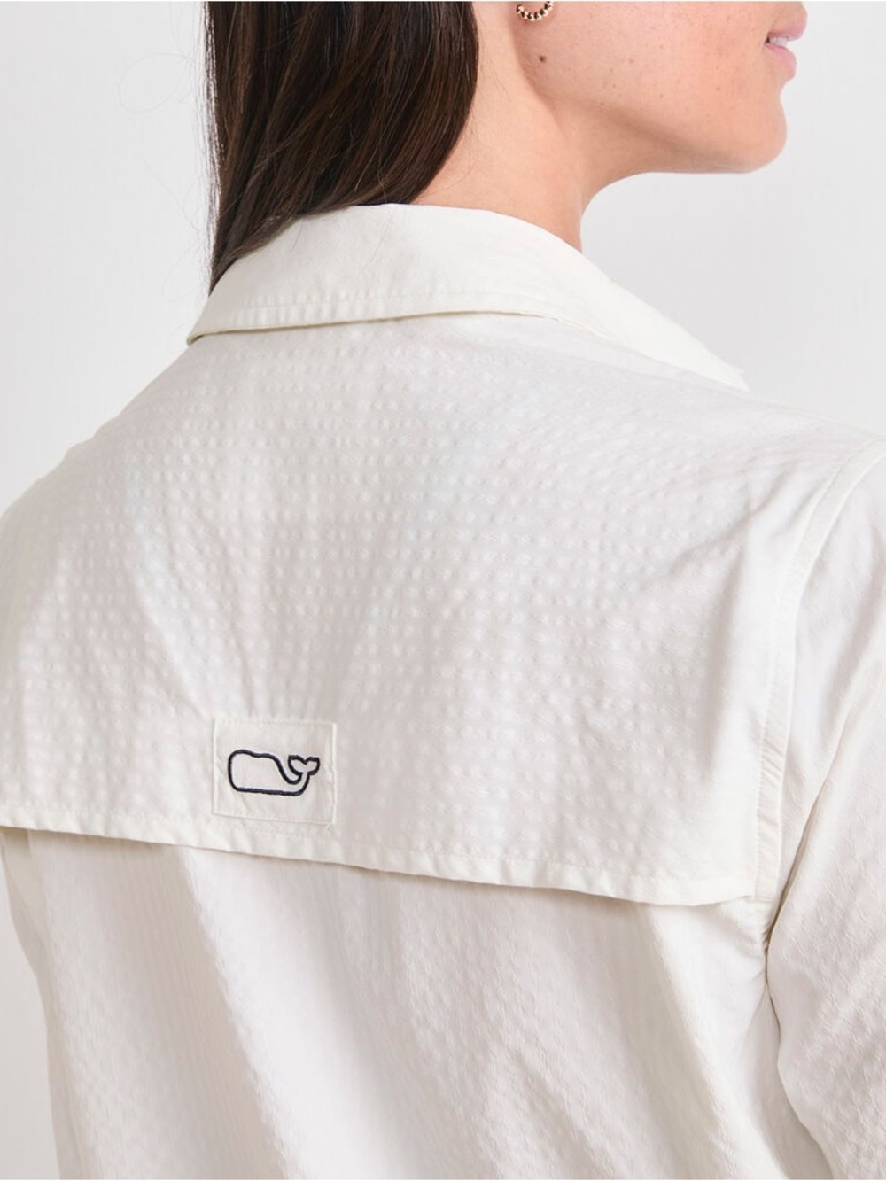 NWT Vineyard Vines Harbor Shirt Cover-Up | White Cap | Size 10 - Picture 4 of 6